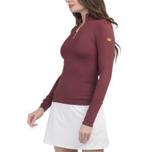 KASTEL DENMARK Tawny Port Upf 30 Long Sleeve Quarter Zip Jacket